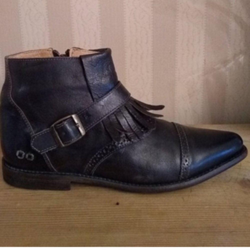 Bed Stu Dark Leather Ankle Booties - Picture 11 of 16